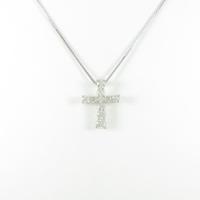 PT1000／PT クロス ダイヤモンドネックレス