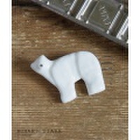 【po-to-bo】しろくまのブローチ