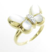 ポンテヴェキオ バタフライ マザーオブパールリング20％引き