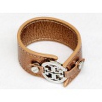 !新着【TORY BURCH トリーバーチ】レザー ブレスレット ブロンズカラー 15.5cm レディース 72465-22