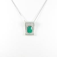 PT／K18WG エメラルドネックレス