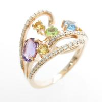 K10PG カラーストーンリング