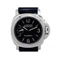 【PANERAI パネライ】OP6727 ルミノールマリーナ SS/ラバー 手巻 黒文字盤 裏スケ メンズ 11536-0