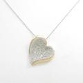 K18PG／K18WG ハート ダイヤモンドネックレス
