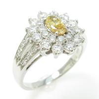 プラチナダイヤモンドリング 0．256ct・FVOY・SI1・オーバルカット