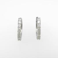 K18WG ダイヤモンドピアス