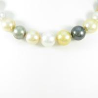 シルバークラスプ シロチョウパールネックレス