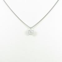 プラチナダイヤモンドネックレス 0．416ct・G・SI2・3EXT10％引き