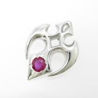 K18WG ルビーペンダント