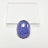 タンザナイト　AAAA　ルース　タンブル【約2.6g(13cｔ)】天然石｜パワーストーン｜タンザナイト｜ゆうれん石｜ブルーゾイサイト｜カボション｜素材｜タンブル｜e0133