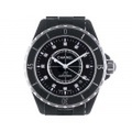 【CHANEL シャネル】J12 黒セラミック H1626 12Pダイヤ 自動巻 デイト メンズ 11430-0