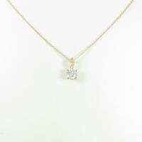 【リメイク】K18YG ダイヤモンドネックレス 0．521ct・H・VS1・VERYGOOD