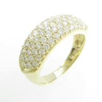 K18YG パヴェ ダイヤモンドリング