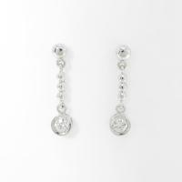 PT／K18WG ダイヤモンドピアス20％引き