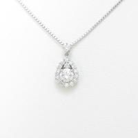 【新品】プラチナダイヤモンドネックレス 0．216ct・E・SI2・GOOD10％引き