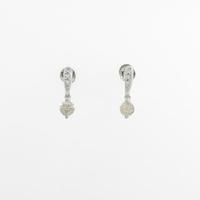 K18WG ダイヤモンドイヤリング