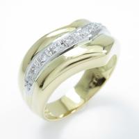 K18YG／PT ダイヤモンドリング