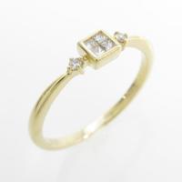 K18YG ダイヤモンドリング