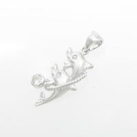 750WG イルカ ダイヤモンドペンダント