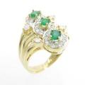 K18YG／K18WG エメラルドリング