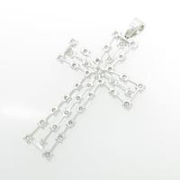 750WG クロス ダイヤモンドペンダント20％引き