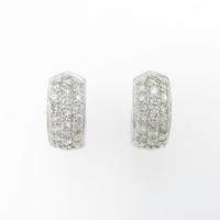 K18WG ダイヤモンドピアス