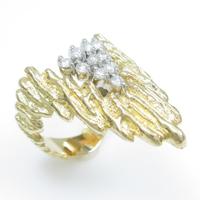 K18YG／PT ダイヤモンドリング10％引き