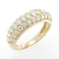 K18PG パヴェ ダイヤモンドリング