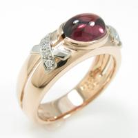 K18PG／PT ガーネットリング