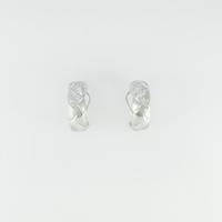 K18WG ダイヤモンドイヤリング30％引き