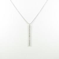 K18WG ダイヤモンドネックレス