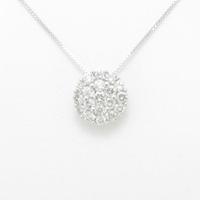 K18WG ダイヤモンドネックレス