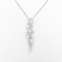 K18WG ダイヤモンドネックレス