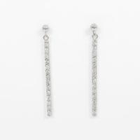 K18WG ダイヤモンドピアス