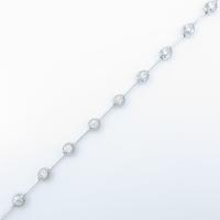 K18WG ダイヤモンドブレスレット