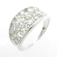 【ジュエリー在庫処分】K18WG ダイヤモンドリング