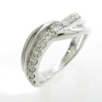 K18WG ダイヤモンドリング30％引き