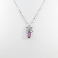K18WG ピンクサファイヤネックレス30％引き