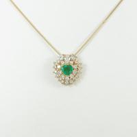 K18YG エメラルドネックレス20％引き