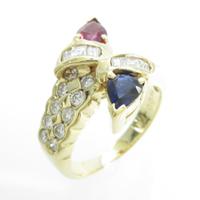 K18YG カラーストーンリング