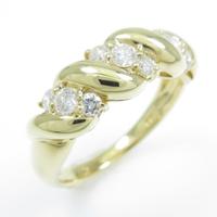 K18YG ダイヤモンドリング