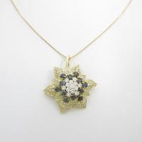 K18YG フラワー アレキサンドライトネックレス20％引き
