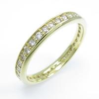 K18YG フルエタニティ ダイヤモンドリング