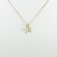K18YG リボン アコヤパールネックレス20％引き