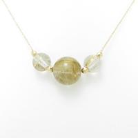 K18YG ルチルクオーツネックレス20％引き