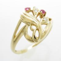 K18YG ルビーリング