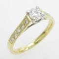 K18YG／PT ダイヤモンドリング 0．255ct・D・VVS1・3EXT H＆C30％引き