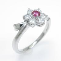 PT フラワー ダイヤモンドリング10％引き