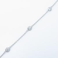 【リメイク】K18WG ダイヤモンドブレスレット