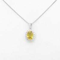 【リメイク】PT イエローサファイヤネックレス